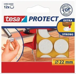 Filz-Selbstklebepads „Protect 57893“, weiß, 22 mm, TESA